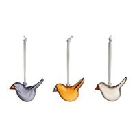 Iittala Birds by Toikka Glazen mini vogel mix set van 3 - thumbnail