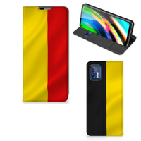 Motorola Moto G9 Plus Standcase Belgische Vlag