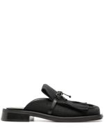 GIABORGHINI mules GIA/RHW Rosie 40 en lin - Noir