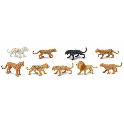 Safari speelfigurenset Big Cats junior 9-delig
