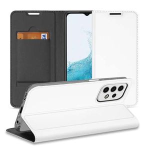 Hoesje Samsung Galaxy A23 Bookcase Wit met Pashouder en Standaard