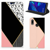 Huawei P Smart (2019) Stand Case Zwart Roze Vormen