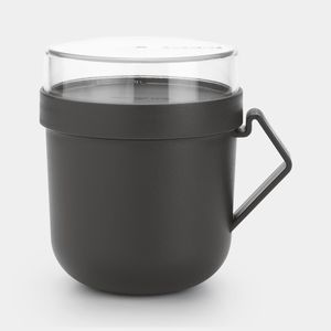 Brabantia Make & Take Rond Mok 0,6 l Grijs, Transparant 1 stuk(s)