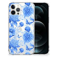 Case voor iPhone 12 Pro Max Flowers Blue - thumbnail