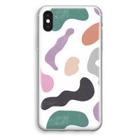 Memphis Shapes: iPhone XS Transparant Hoesje