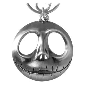 Nightmare Before Christmas Metal Keychain Jack Head With Bow