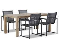 Lifestyle Delgada/Bristol 180 cm dining tuinset 5-delig