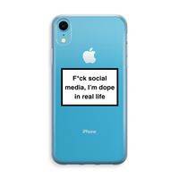 I'm dope: iPhone XR Transparant Hoesje - thumbnail