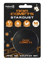 Dog Comets Ball Stardust Ø6 cm - Hondenspeelgoed - Hondenbal - Natuurlijk rubber - 1 stuk - Oranje/Zwart