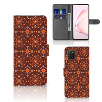 Samsung Note 10 Lite Telefoon Hoesje Batik Brown - thumbnail