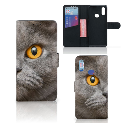 Telefoonhoesje met Pasjes Samsung Galaxy A10s Britse Korthaar Telefoonhoesje met Pasjes Samsung Galaxy A10s Britse Korthaar