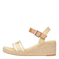 WEBBING WEDGE SANDAAL Womens Espadrilles Oogst Tarwe, Beige Oogst Tarwe, 36 EU