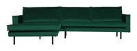 BePureHome Loungebank 'Rodeo' Links, Velvet, kleur Green Forest