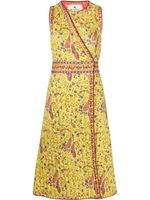 ETRO robe mi-longue matelassée à motif cachemire - Jaune