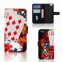 Apple iPhone 7 Plus | 8 Plus Wallet Case met Pasjes Casino