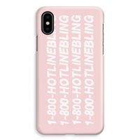 Hotline bling pink: iPhone XS Max Volledig Geprint Hoesje - thumbnail