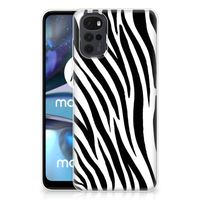 Motorola Moto G22 TPU Hoesje Zebra - thumbnail