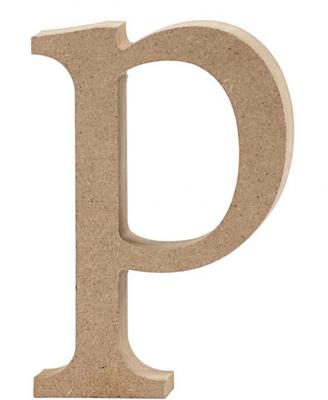 Creative letter p MDF 12,8 cm