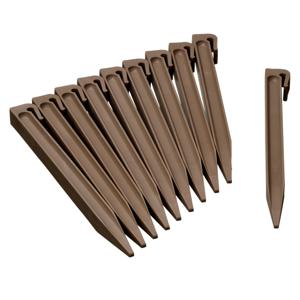 Nature Grondpennen voor perkranden - 10 stuks - taupe - 26,7 cm   -