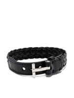 TOM FORD bracelet en cuir tressé - Noir