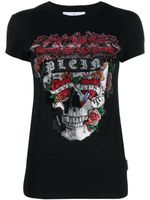 Philipp Plein t-shirt à ornements strassés - Noir