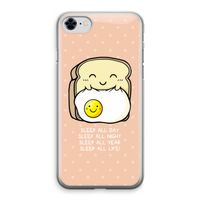 Sleep All Day: iPhone 8 Transparant Hoesje