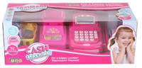 Luna speelgoedkassa Cash met weegschaal 41 cm roze 21 delig