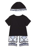 Dolce & Gabbana Kids lot de bodies à imprimé Marina - Noir