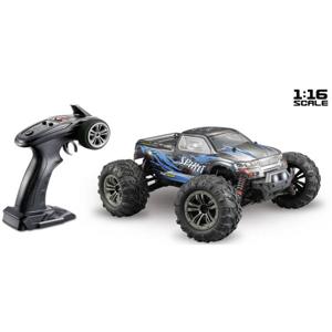 Absima Spirit Zwart, Blauw Brushed 1:16 RC auto Elektro Monstertruck 4WD RTR 2,4 GHz Incl. accu en laadkabel