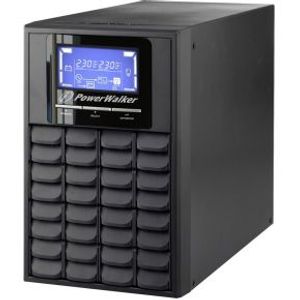 PowerWalker VFI 1000C LCD Dubbele conversie (online) 1 kVA 800 W 3 AC-uitgang(en)