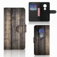 Motorola Moto G7 Play Book Style Case Steigerhout - thumbnail