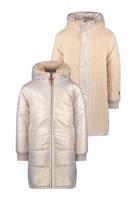 Like Flo Meisjes reversibel winterjas met capuchon - Ariana - Metallic lt goud