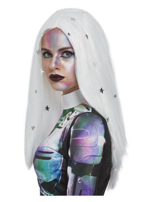 Cosmic Wig White Silver