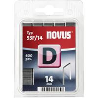 Novus Office 105100100 Nieten met plat draad Type 53F 600 stuk(s) Afm. (l x b x h) 14 x 11.3 x 14 mm