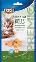 Trixie Trixie premio kip & tonijn rolletjes voor katten glutenvrij