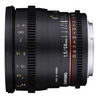 Samyang 50mm T1.5 VDSLR AS UMC Sony E-mount objectief - thumbnail