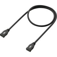 SpeaKa Professional SP-1793612 HDMI-kabel HDMI Verlengkabel HDMI-A-bus, HDMI-A-bus 1.00 m Zwart 4K UHD, Audio Return Channel (ARC), Vergulde steekcontacten - thumbnail