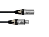 PSSO DMX cable XLR COL 3pin 15m bk Neutrik