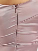 Missguided / jurk One Sleeve Stretch Satin Mini in paars