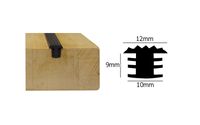 Antislip Trap Rubber Strip Voor In Sleuf - Anti Slip Houten Trap Treden - Rol 15 meter - Wit