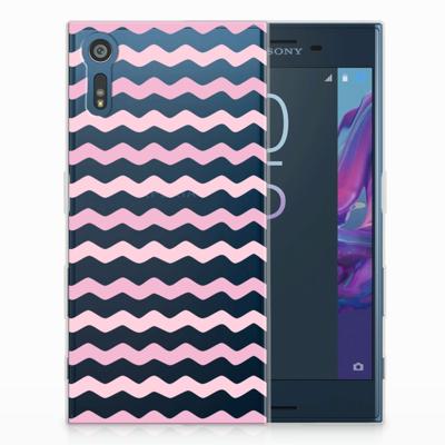 Sony Xperia XZs | XZ TPU bumper Waves Roze