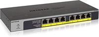 NETGEAR GS108LP Unmanaged Gigabit Ethernet (10/100/1000) Power over Ethernet (PoE) 1U Zwart, Grijs