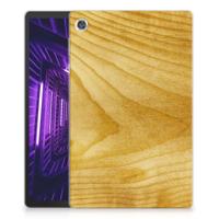 Lenovo Tab M10 Plus Silicone Tablet Hoes Licht Hout