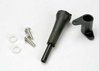 Slide carb linkage bellcrank post/ 5x8x2.5 plastic bushing (2)/ bellcrank/ 5x8x0.5 fiber washer (2)/ 3x10 wm - thumbnail