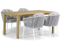 Santika Novita/Weston 160 cm dining tuinset 5-delig