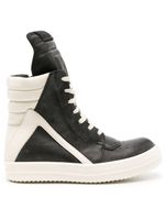 Rick Owens baskets montantes Geobasket en cuir - Noir