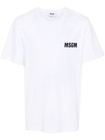 MSGM t-shirt en coton à logo imprimé - Blanc - thumbnail