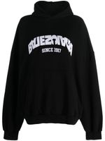 Balenciaga hoodie Back Flip en coton - Noir