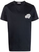 Moncler t-shirt à patch logo - Bleu - thumbnail