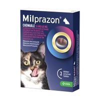 Krka Milprazon kauwtabletten ontwormingstabletten kat - thumbnail